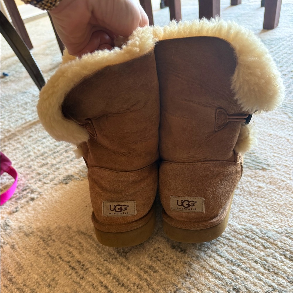 Ugg Bailey Button Chestnut Boots - image 1